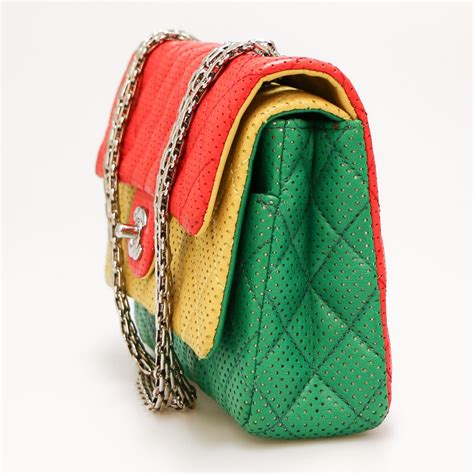 chanel tricolor bag